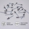 Pack of 100 Painted Blind Rivets 3.2 x 8 mm,
