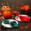 18 Pcs Thanksgiving Napkin Rings & Fall Cloth Napkins Set