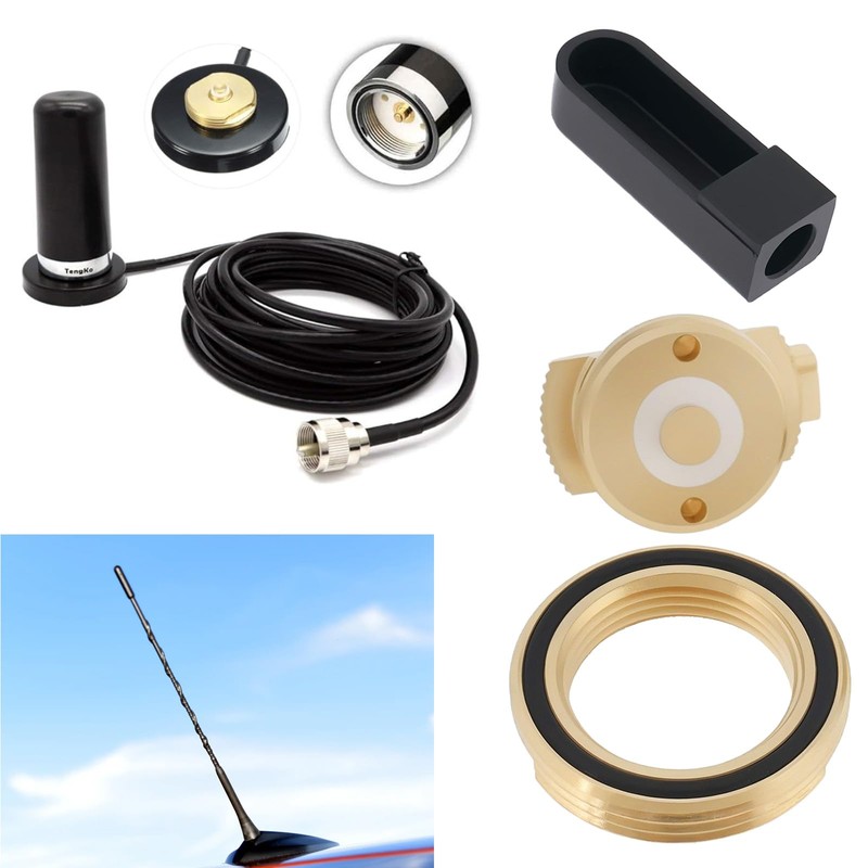 YINETTECH 1pc 3/4" NMO Replacement Antenna Mount for 3/4" Hole