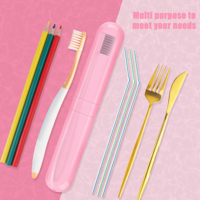 Hooqict 4 Pack Toothbrush Cases Travel Toothbrush Holder Portable Toothbrush