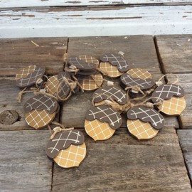 Agape Gifts Designs AGD Fall Decor - Wood Acorn Ornaments 12pc