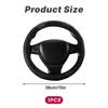 Luxury Car Steering Wheel Cover, Anti-Slip, Breathable Microfiber Leather, Heavy