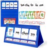 Torlam Spanish Learning Word Building Pocket Chart, Spanish Vocabulary Games