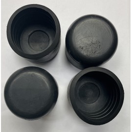 Protection Force 1-1/2インチ 37.5mm (4個パック) ラウンド OD チューブ エンド 椅子 脚 スティック フェルール 家具 フィート ラバー キャップ カップ パッド カバー フロア プラグ プロテクター