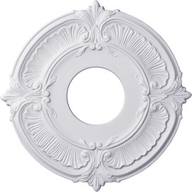 Ekena Millwork CM12AT Attica Ceiling Medallion, 12 3/4"OD x 3 1/2"ID x 1/2"P, Factory Primed