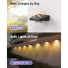 DANCINGBOAR Solar Fence Lights 16 Pack, Outdoor IP65 Waterproof LED,