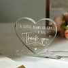 Encoink Thank You Gift for Women- Heart-Shaped Acrylic Desk Decor