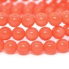 Justinstones Dyed Orangered Coral Gemstone 6mm Round Beads Stretch Bracelet