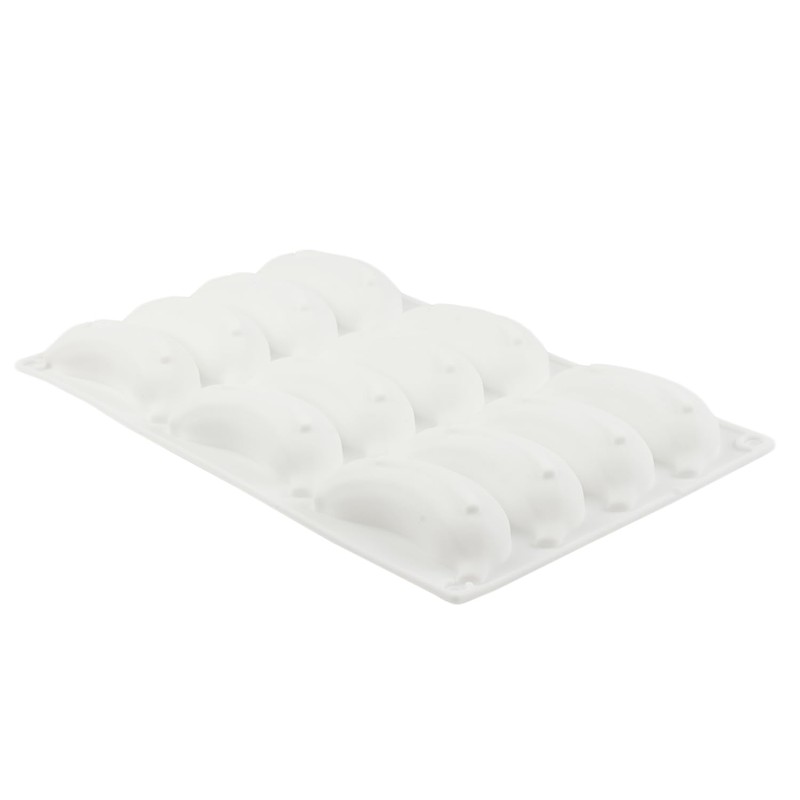 12 Cavity Banana Shape Silicone Chocolate Molds For Chocolate Candy