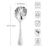 KEAWELL Premium 8.5" Hammered Vegetable Spoon – 18/10 Stainless Steel