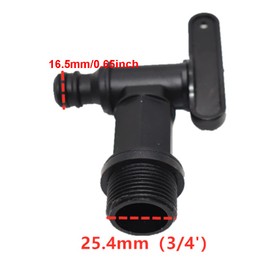 TopHomer 2 Pcs Replacement Faucet Reusable Spigot Spout Pour Dispenser Valve Water Crock Tap for Rain Water Tanks, IBC Containers, Rain Buckets Camping Tanks