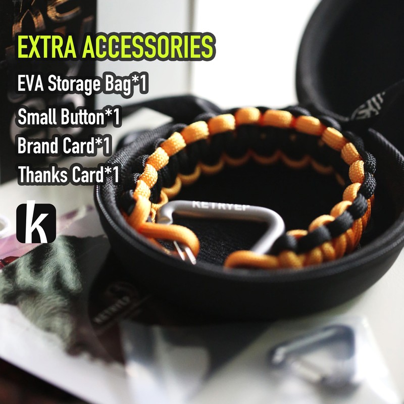 ketryep Paracord Bracelets Rope Bracelet for Men and Women, the