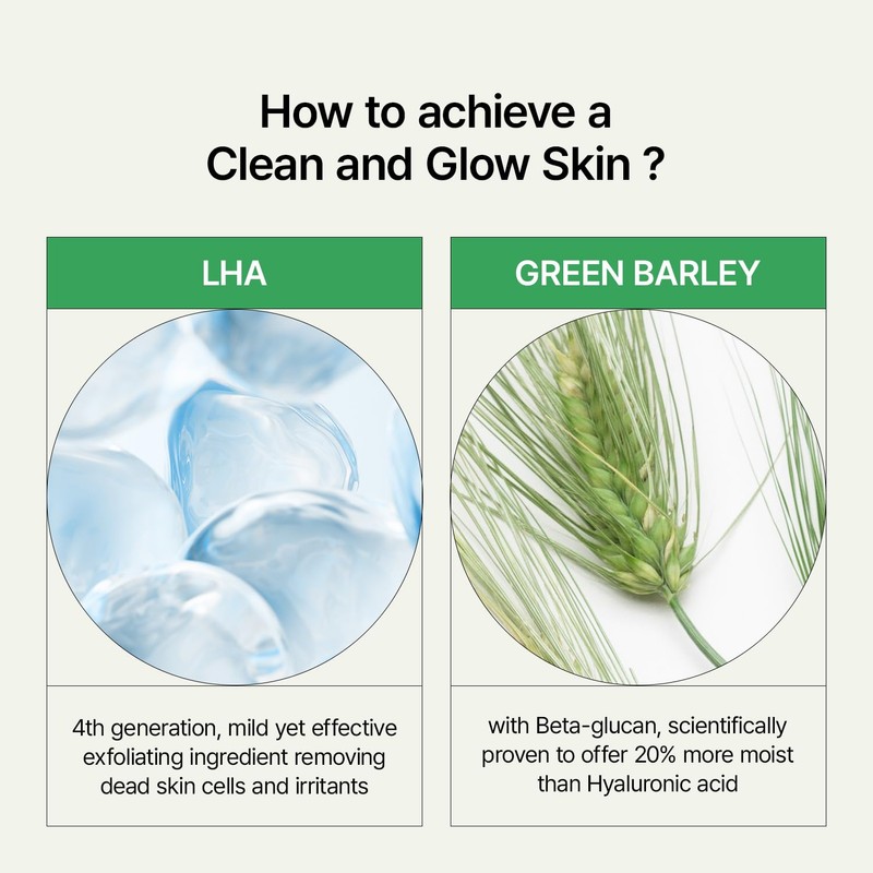 Veganifect [Veganifect]Clean And Glow Green Barley LHA Deep Cleansing Foam
