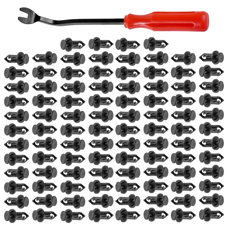 Caltric 100 Fender Rivet Clips w/ Tool for Polaris General