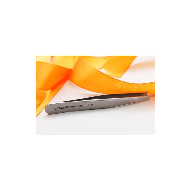 STALEKS PRO Tweezers for thick or sparse eyebrows. Precise, safe