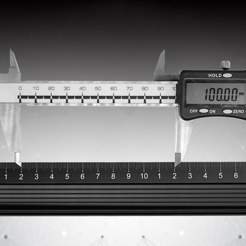 20 cm Aluminium Alloy Ruler, Stainless Steel Ruler for Measurement,