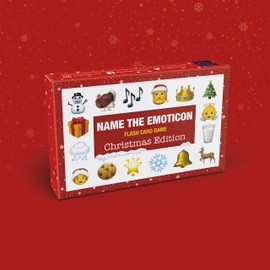 Bubblegum Stuff - Name The Emoticon Game - Christmas Edition - Guess Christmas Item Funny Emoji Flash Card Board Game - Fun Memory Game - Suitable for Family, Kids, Teenagers & Adults…