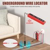Underground Wire Locator, Underground Cable Locator with Rechargeable 1100mAh Battery,