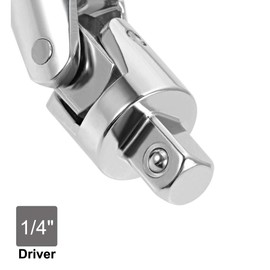 sourcing map 1/4 Inch Drive Spring Loaded Universal Joint Socket, Cr-V