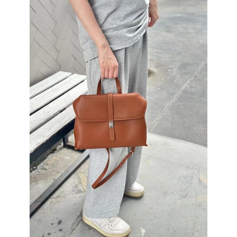 ArtsEye Genuine Leather Women's Commuter Bag, Shoulder Bag with Strap,
