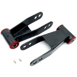 SDELSOR 712120 Suspension Rear Drop Lowering Shackle Kit Compatible with 2019 2020 2021 2022 Chevy Silverado GMC Sierra 1500