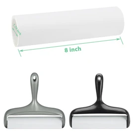 8 inch Large Surface Roller Refills Only for Scotch-Brite Pet Hair Pickup Extra Sticky Large Lint Roller 60 Sheets per Refill Pack of 5 Total 300 Easy-Tear Adhesive Sheets