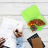 com-four® 3X Brotdose für unterwegs - Lunch-Box mit Trennwänden -