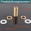 Brass Bulkhead Fitting G3/4 Hose Fitting, Solid Brass Bulkhead Fitting,