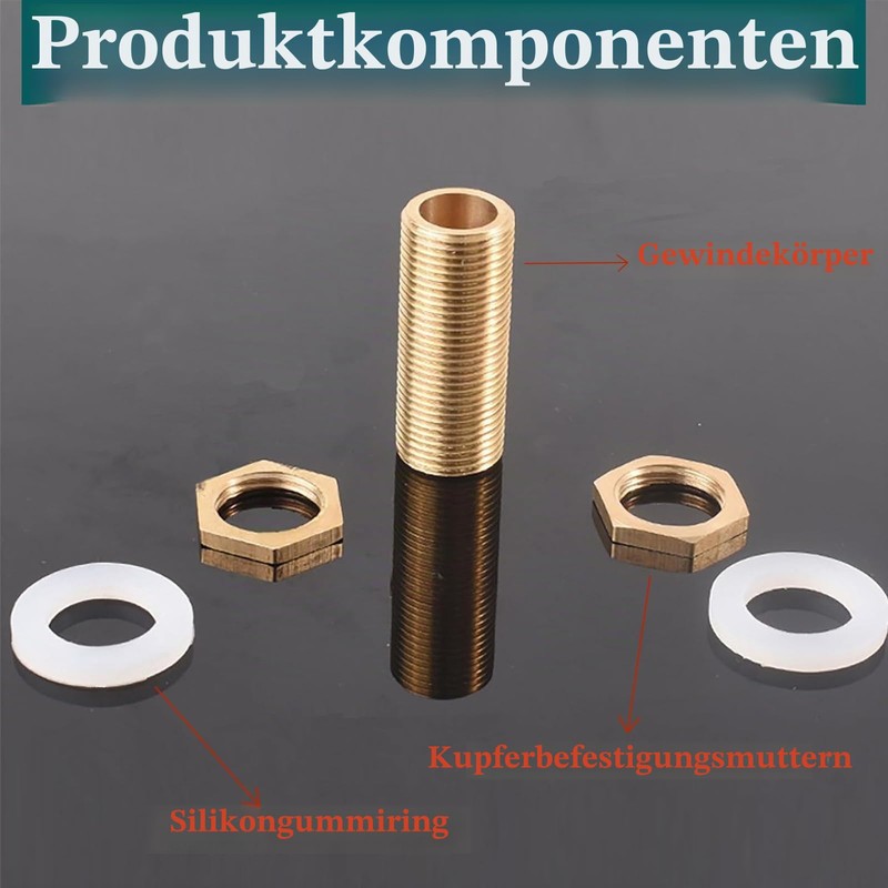 Brass Bulkhead Fitting G3/4 Hose Fitting, Solid Brass Bulkhead Fitting,