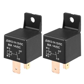 X AUTOHAUX 2Pcs Car Relay On/Off Normally Open 4 Pin 12V 80Amp SPST Model JD2912-1H-12VDC 80A 14VDC Automotive Relay Switches
