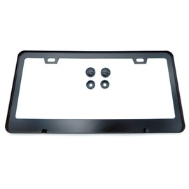 Mason Metal Black Aluminium Car License Plate Frame Holder TBMLFF