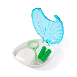 JMU Retainer Case, Blue Orthodontic Dental Mouth Guard Case