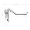5 x White Ultraframe MGBB001 Conservatory Gutter Brackets, suitable for