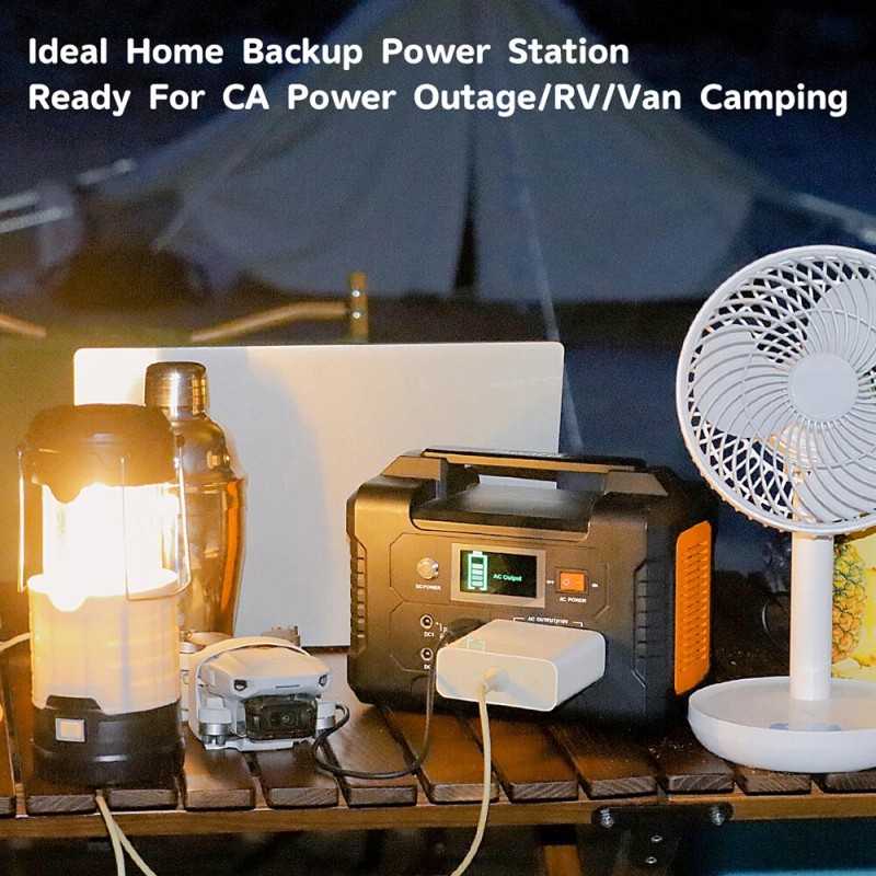 FlashFish Portable Power Station 200W 151Wh With AC Outlet/DC Port/USB