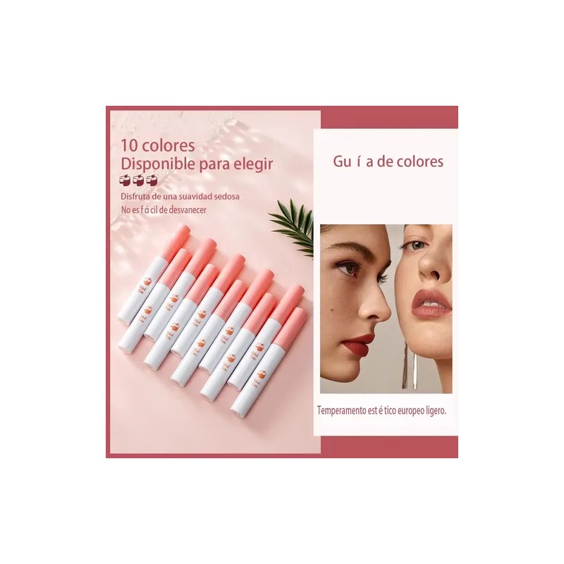 10pcs Labiales Lana Del Rey Juego De Lápiz Labial Mate