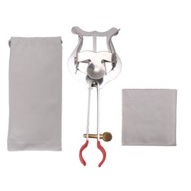 Silver Lyre for Trumpet Lightweight with Plating for Musical Accssories Marching Clamp-on for Instrument Parts