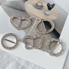 5PCS Silk Scarf Ring Clip T-shirt Tie Clips for Women