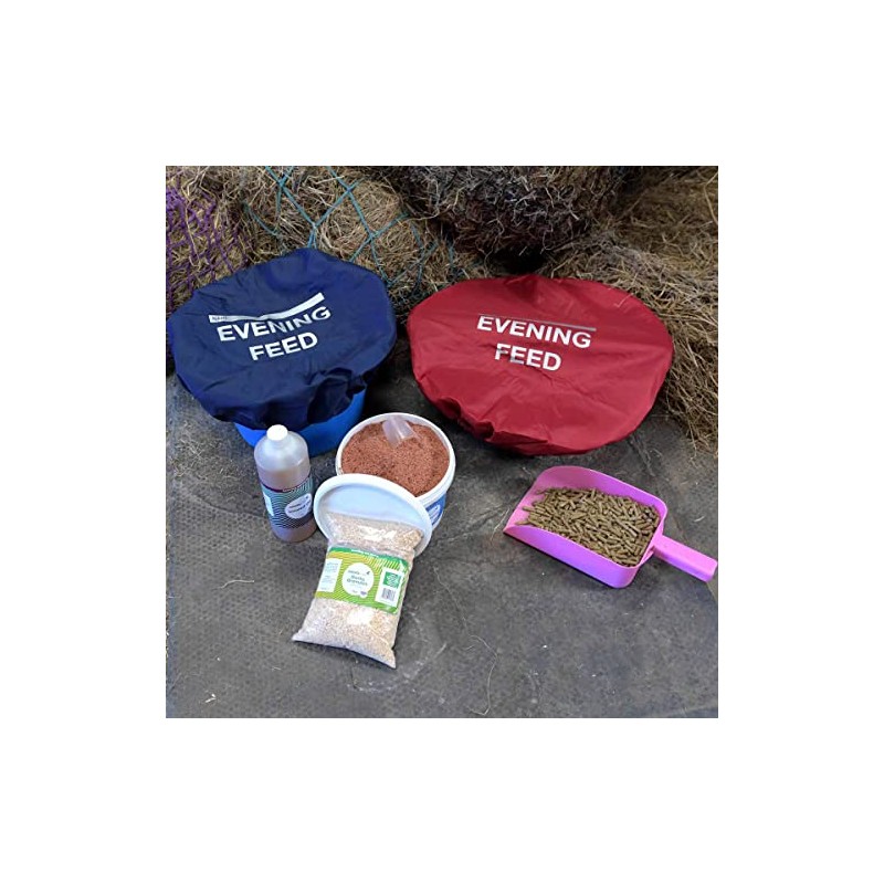 Masta Horse Feed Bucket Cover - 2 Pack with Morning