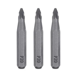 HARFINGTON 3pcs PZ0 Pozi Screwdriver Bit 5/32" Hex Shank 28mm Length Magnetic Phillips Slotted Hex Bits S2 Steel Screw Driver Bit for Electric Manual Screwdrivers Precision Repair