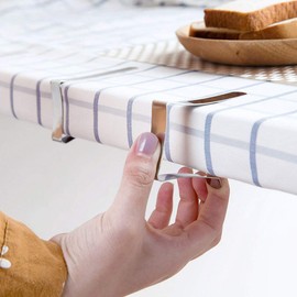 Kalevel Set of 12 Tablecloth Clips Picnic Table Cover Clamps Holder Clips for 1.6in Thick Outdoor Picnic Tables Extra Long (S)