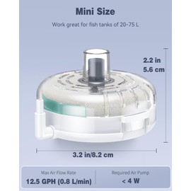 Pawfly Mini Aquarium Filter Quiet Betta Fry Shrimp and Small Fish Bio Filter with Foam and Filter Balls Submersible Filter for 20 L-75 L Aquariums (Air Pump Not Included)