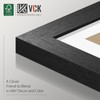 VCK 16x20 Picture Frame 4 Pack, Black Wood Poster Frame,