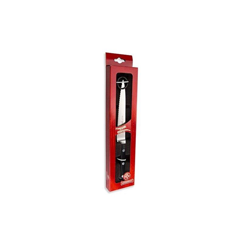 Mundial 5100 Series 6-inch Utility Knife with a serrated edge,