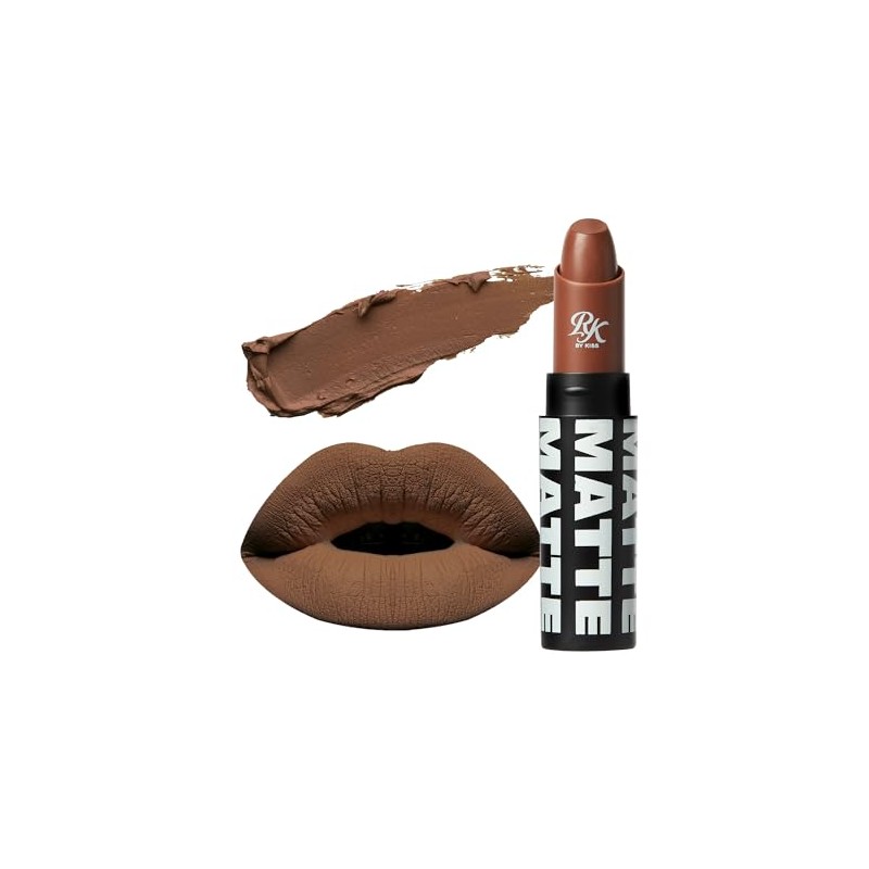 Ruby Kisses Lipstick, Matte Finish, Long-Lasting, Highly Pigmented, Smooth Apply,