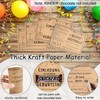 Tikplus Pack of 20 Invitation Cards Children's Birthday, Kraft Paper