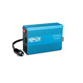 Tripp Lite 375W Car Cigarette Lighter Plug Power Inverter with 2 Outlets, Auto Inverter, Ultra Compact, Blue, 1-Year Warranty (PV375)
