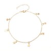 Five pointed star ankle chain, simple ankle chain for women