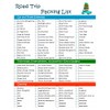 Ultimate Road Trip Planner Packing Checklist -Laminated & Double Sided
