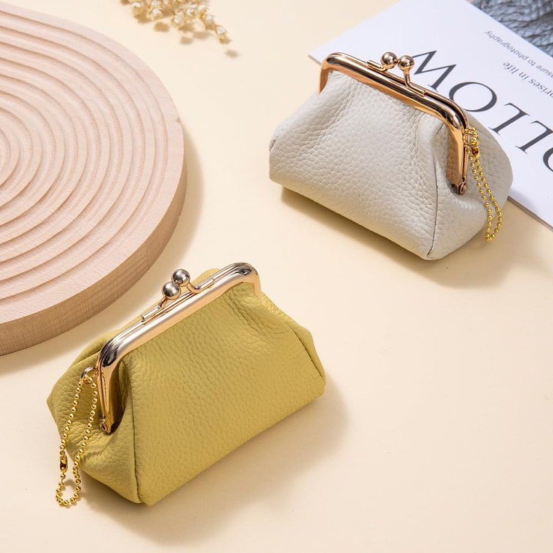 Yocipa Genuine Leather Coin Purse, Coin Purse, Women's, Mini Wallet,
