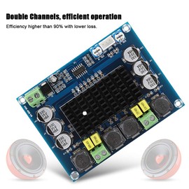 GUPE Módulo Amplificador de Potencia, Condensador de Filtro de Gran Capacidad HW-408 TPA3116D2 Placa amplificadora para y Tienda de Cine en casa para Audio Bluetooth DIY